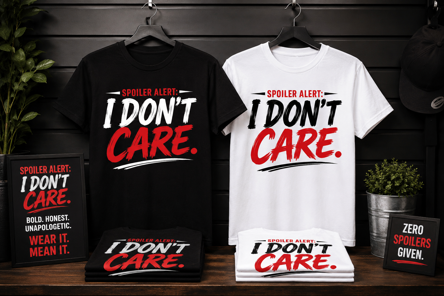 Spoiler Alert: I Don't Care Adult T-Shirt
