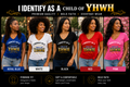 I Identify As A Child Of YHWH Women's V-Neck T Shirt