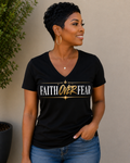 Faith Over Fear Women's Crew or V-Neck T-Shirt