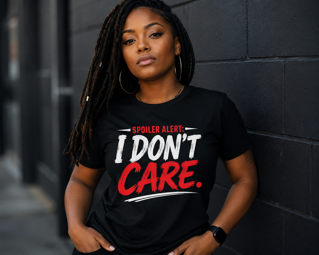 Spoiler Alert: I Don't Care Adult T-Shirt