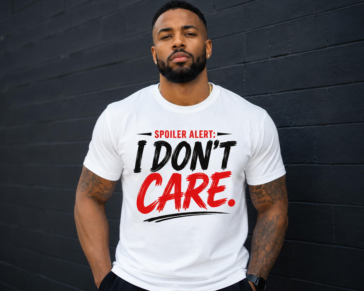 Spoiler Alert: I Don't Care Adult T-Shirt