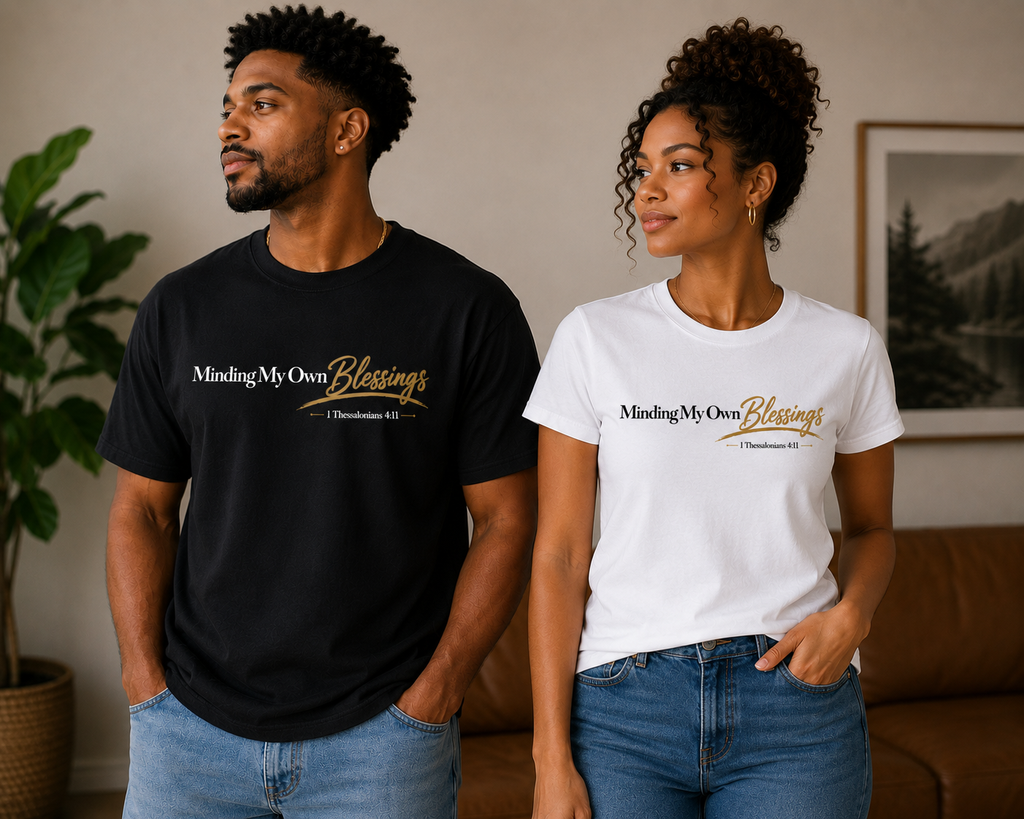 Minding My Own Blessings Adult Short Sleeve Shirt