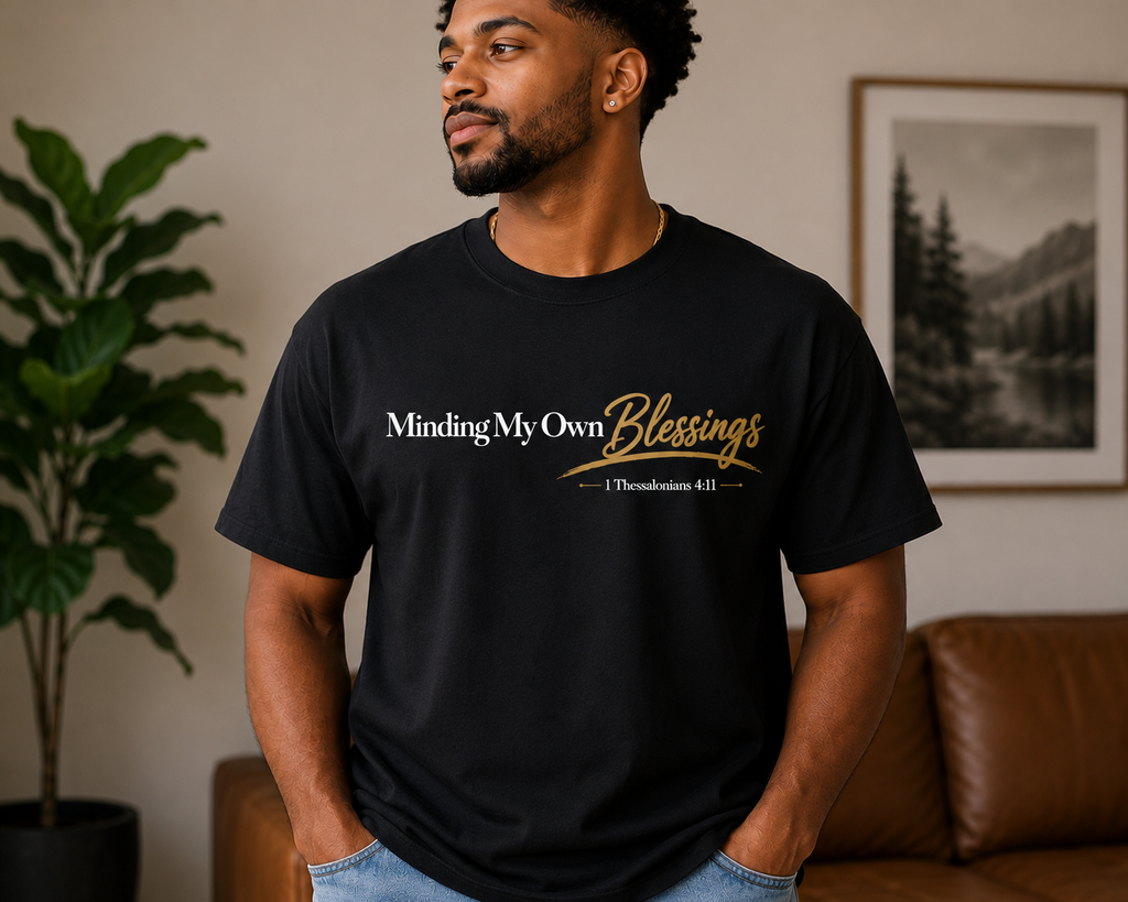 Minding My Own Blessings Adult Short Sleeve Shirt