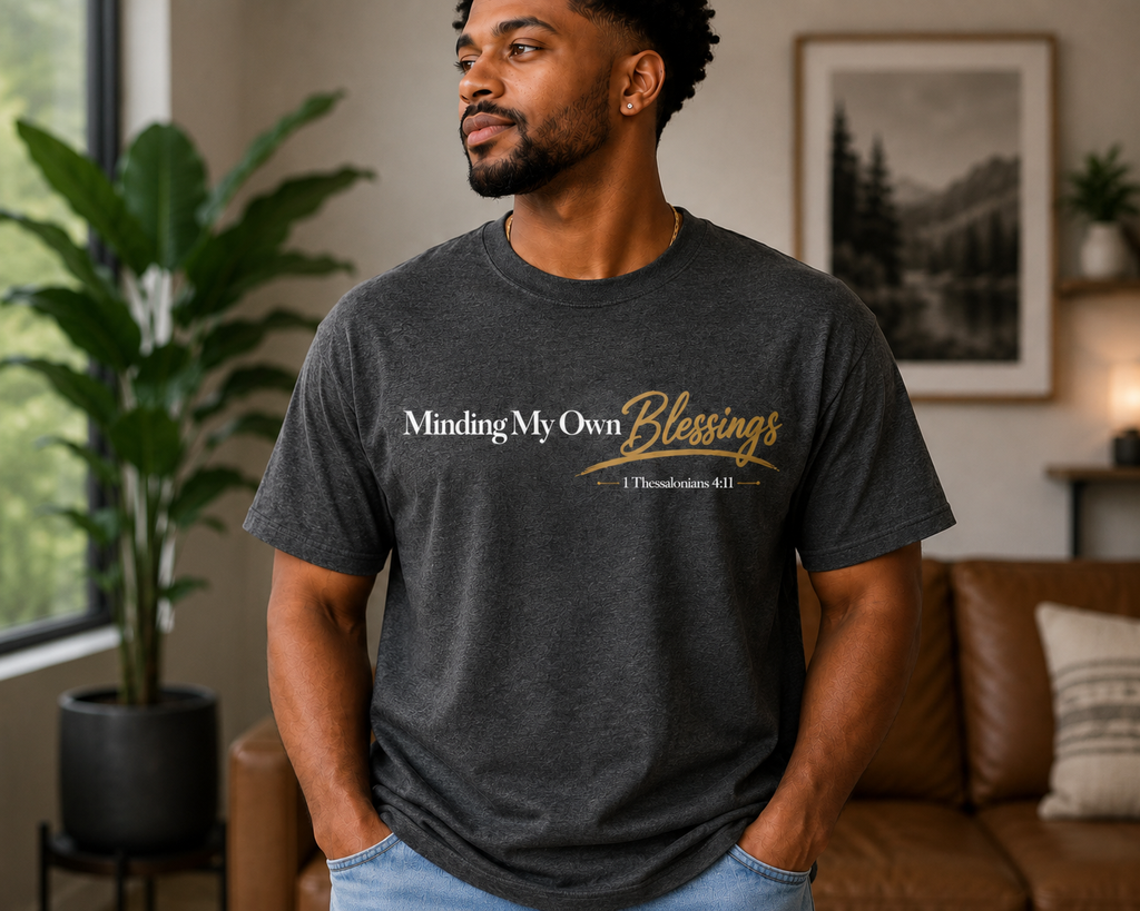 Minding My Own Blessings Adult Short Sleeve Shirt