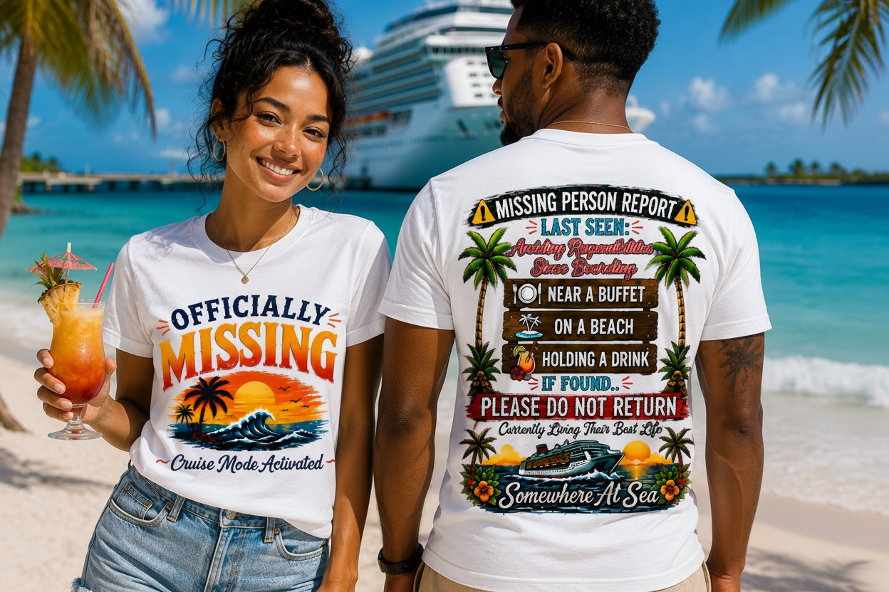Officially Missing Adult Cruise Crew Neck TShirt