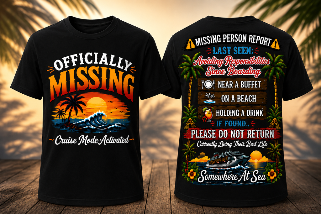 Officially Missing Adult Cruise Crew Neck TShirt