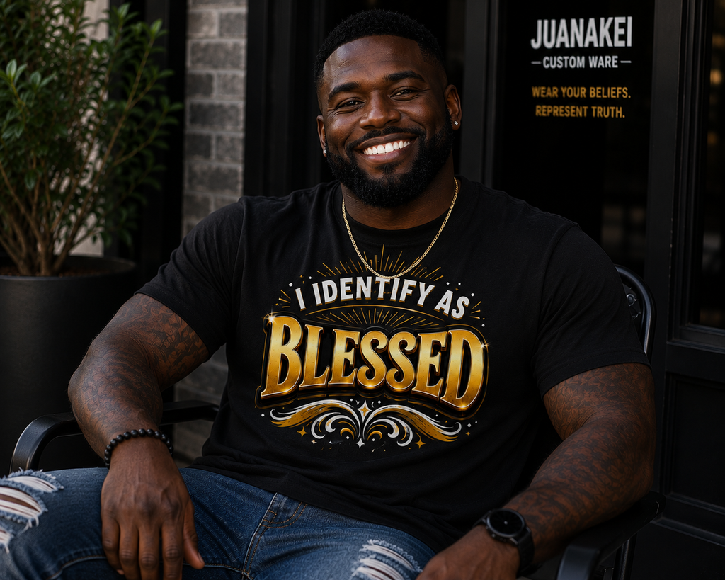 I Identify As Blessed Adult T Shirt